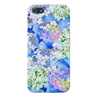 Blue Hydrangea Glossy iPhone Case iPhone 5 Hoesje