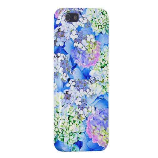 Blue Hydrangea Glossy iPhone Case iPhone Hoesje (Achterkant Rechts)