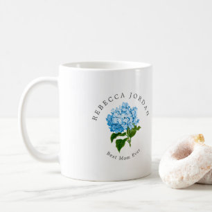Blue Hydrangea Grand-millennial Best Mam Ever Koffiemok