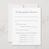 Blue Hydrangea Grand-millennial Wedding RSVP Kaart (Voorkant)