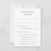 Blue Hydrangea Grand-millennial Wedding RSVP Kaart (Voorkant)