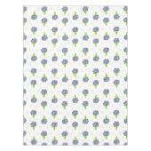  Blue Hydrangea Green Vase Coastal Pattern Tafelkleed (Voorkant)