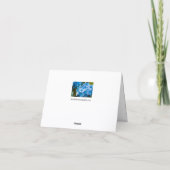 Blue Hydrangea Greeting card Bedankkaart (Achterkant)