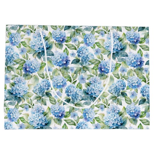 Blue Hydrangea Groot Cadeauzakje (Achterkant)
