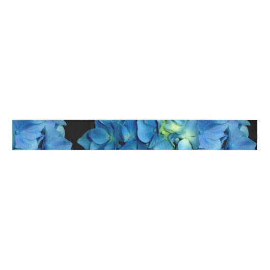 Blue Hydrangea Grosgrain Lint (Voorkant)