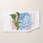 Blue Hydrangea Hand Towel Handdoek (Handdoek)