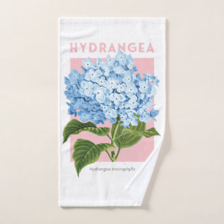 Blue Hydrangea Hand Towel Handdoek