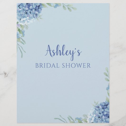 Blue Hydrangea Hij zei dat ze Vrijgezellenfeest sp (Achterkant)