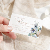 Blue Hydrangea Hoeveel Kussen Douche Game Card Plaatskaartje