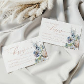 Blue Hydrangea Hoeveel Kussen Douche Game Card Plaatskaartje