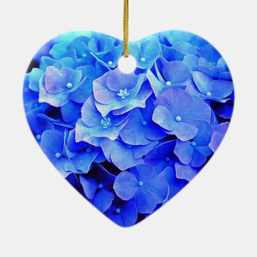 Blue Hydrangea Holiday Ornament (Achterkant)