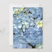 Blue Hydrangea-huwelijk/kennisgeving van uitloping Aankondiging (Voorkant)