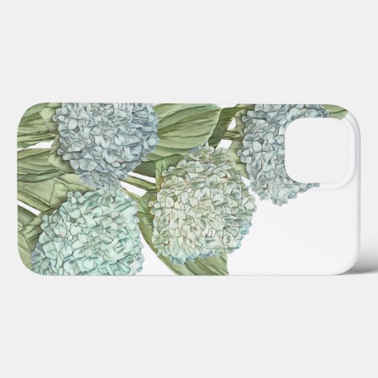 Blue Hydrangea iPhone Wallet Case (Achterkant (horizontaal))