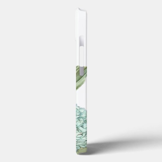 Blue Hydrangea iPhone Wallet Case (Achterkant / Links)