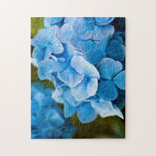 Blue Hydrangea Jigzaapuzzle Legpuzzel (Verticaal)