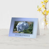Blue Hydrangea Kaart (Gele Bloem)