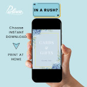 Blue Hydrangea Kaarten Geschenken Douche Teken Pos Poster