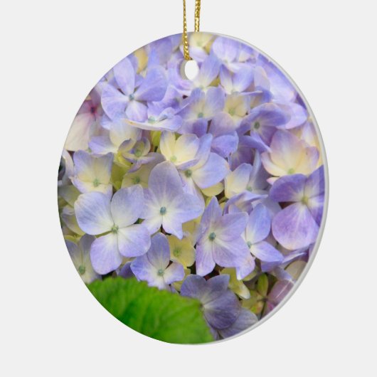 Blue Hydrangea Keramisch Ornament (Links)