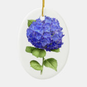 Blue Hydrangea Keramisch Ornament (Voorkant)