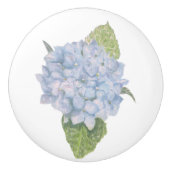 Blue Hydrangea Keramische Knop (Voorkant)
