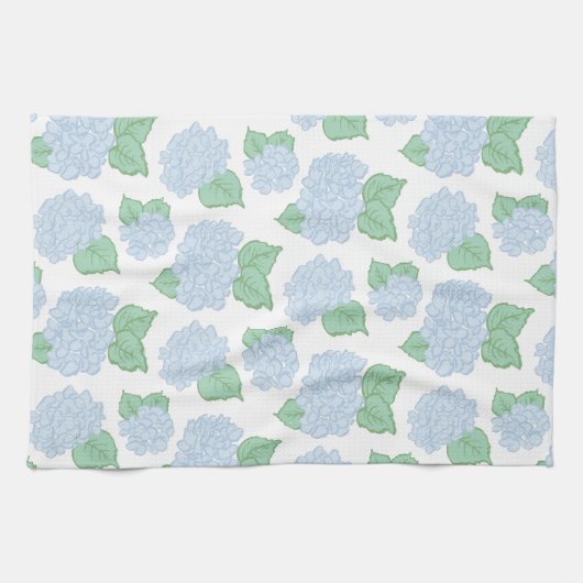 Blue Hydrangea Kitchen Towel Theedoek (Horizontaal)