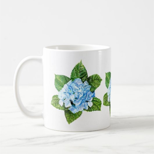 Blue Hydrangea Koffiemok (Links)
