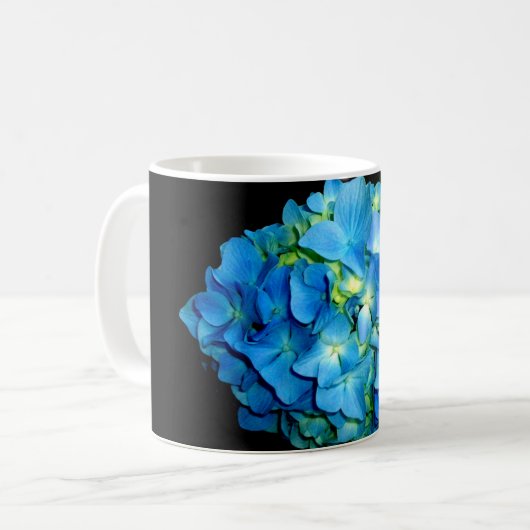 Blue Hydrangea Koffiemok (Voorkant links)