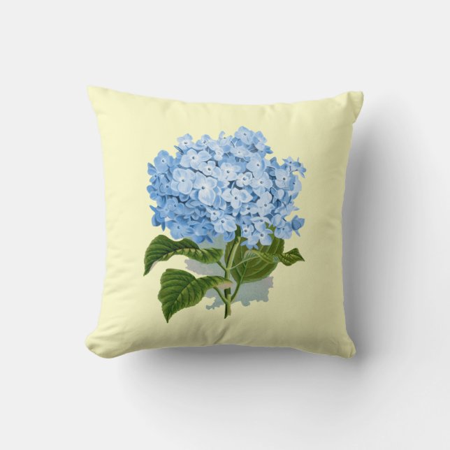  Blue Hydrangea Kussen (Voorkant)