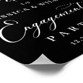 Blue Hydrangea Lantern Black Boho ENGAGTY Poster (Hoek)