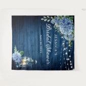 Blue Hydrangea Lantern Vrijgezellenfeest Backdrop Wandkleed (Voorkant (horizontaal))