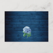 Blue Hydrangea Lantern Wood Weddenschap Details Informatiekaartje (Achterkant)