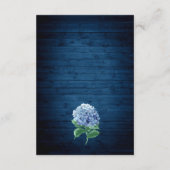 Blue Hydrangea Lantern Wood Weddenschap Details Informatiekaartje (Achterkant)