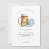 Blue Hydrangea Love is het brouwen van Vrijgezelle Kaart (Voorkant)