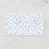 Blue Hydrangea Luier Raffle Kaart (Achterkant)