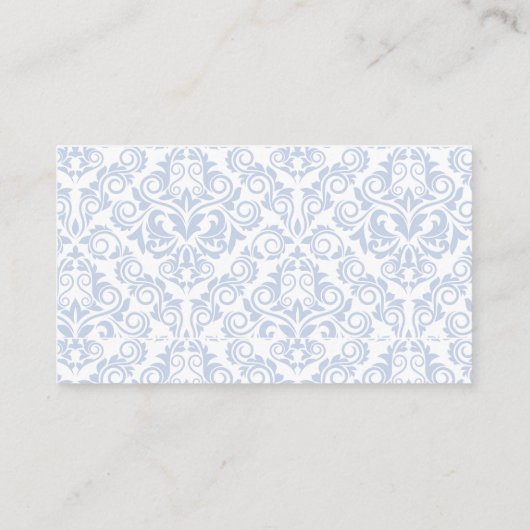 Blue Hydrangea Luier Raffle Kaart (Achterkant)