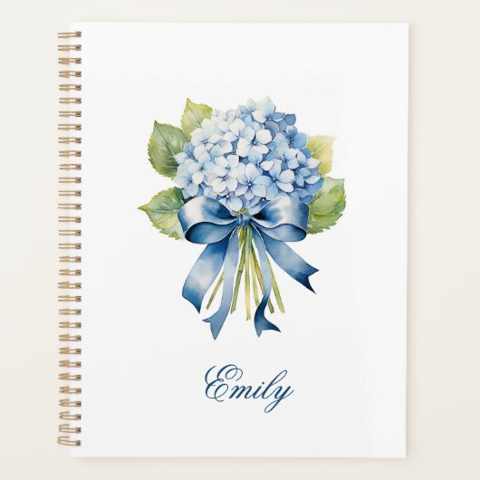 Blue Hydrangea Maid of Honor Voorstel Planner (Voorkant)