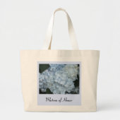 Blue Hydrangea Matron of Honor Grote Tote Bag (Voorkant)