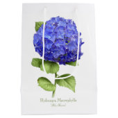 Blue Hydrangea Medium Cadeauzakje (Achterkant)