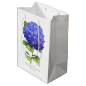 Blue Hydrangea Medium Cadeauzakje (Achterkant Gekanteld)