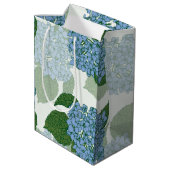 Blue Hydrangea Medium Cadeauzakje (Achterkant Gekanteld)