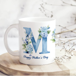 Blue Hydrangea Mothers Day Coffee Mug Koffiemok