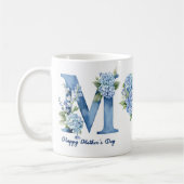 Blue Hydrangea Mothers Day Coffee Mug Koffiemok (Links)