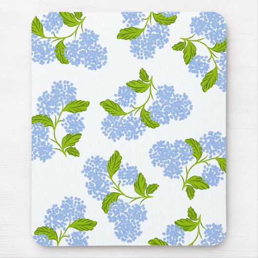 Blue Hydrangea Mousepad Muismat (Voorkant)