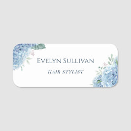 Blue Hydrangea Name Tag