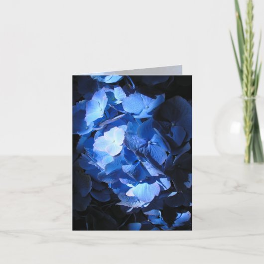 Blue Hydrangea - Note Card Kaart (Voorkant)