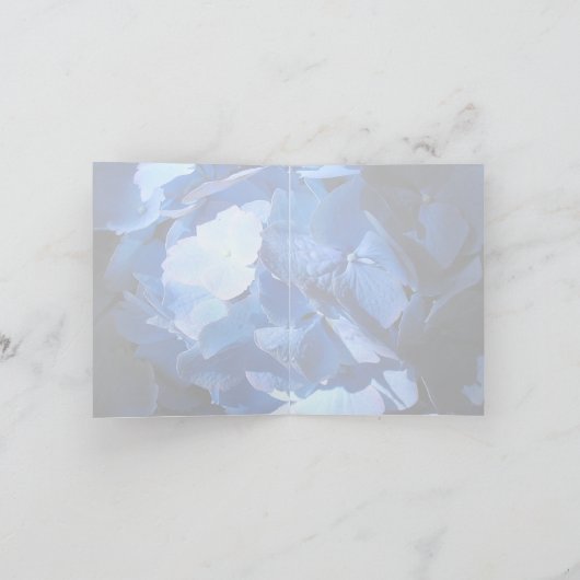 Blue Hydrangea - Note Card Kaart (Binnen)
