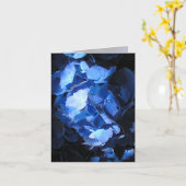 Blue Hydrangea - Note Card Kaart (Gele Bloem)