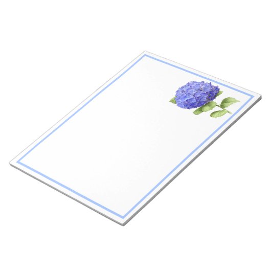 Blue Hydrangea Notitieblok (Schuin)