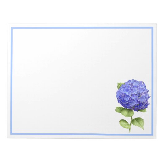 Blue Hydrangea Notitieblok (Voorkant)