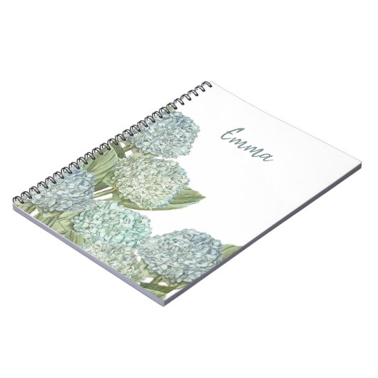 Blue Hydrangea Notitieboek (Linkerzijde)